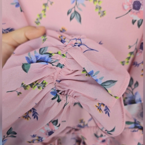 Yumi Kim by Revolve Pink Floral Dress Sz S - Picture 7 of 13